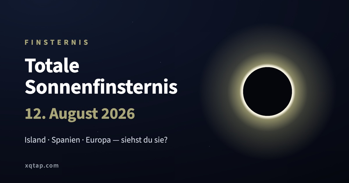 Totale Sonnenfinsternis, 12. August 2026