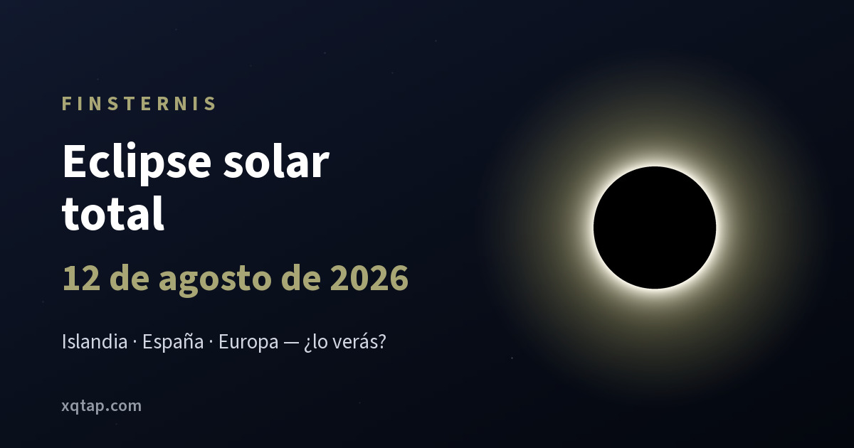 Eclipse solar total, 12 de agosto de 2026