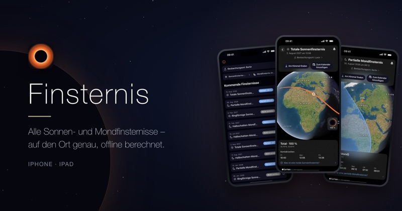 Drei iPhones: Liste, Totalität, Mondfinsternis